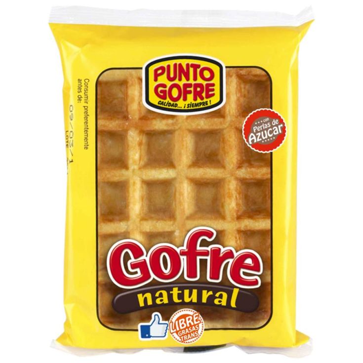 GOFRES  NATURAL PUNTO G. 110G.