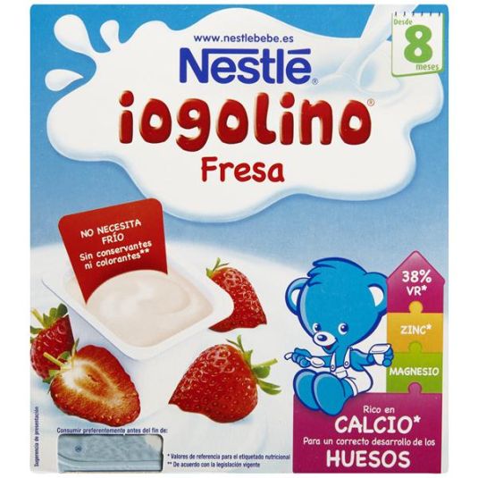 IOGOLINO POSTRE LAC. FRESA NESTLE P-4