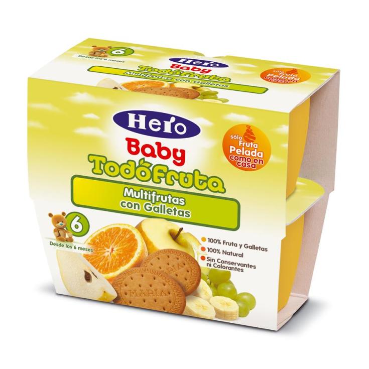TODOFRUTA MULTIF.GALLETA 4X100G HERO