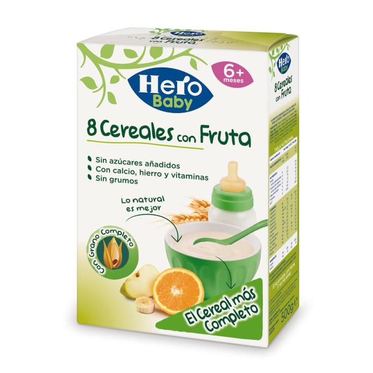 PAPILLA CEREALES FRUTA EST.500G HERO