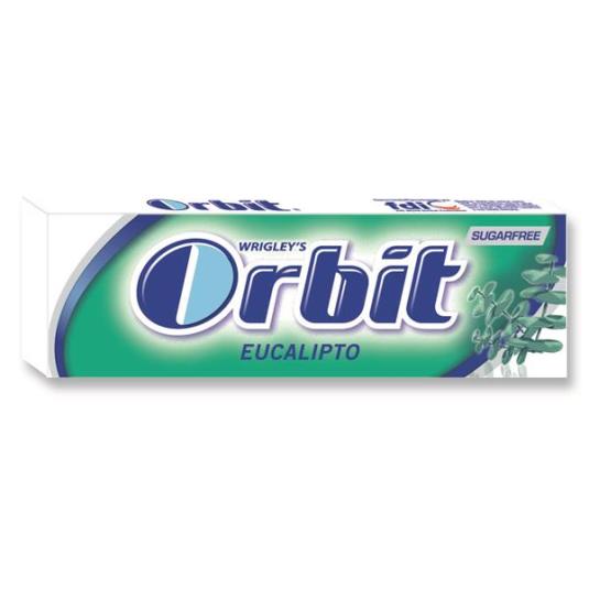 CHICLE ORBIT EUCALIPTO 10 GRAGEAS