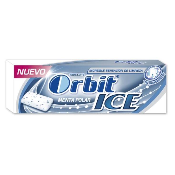 CHICLE ORBIT ICE MENTA POLAR 10 GRAGEAS