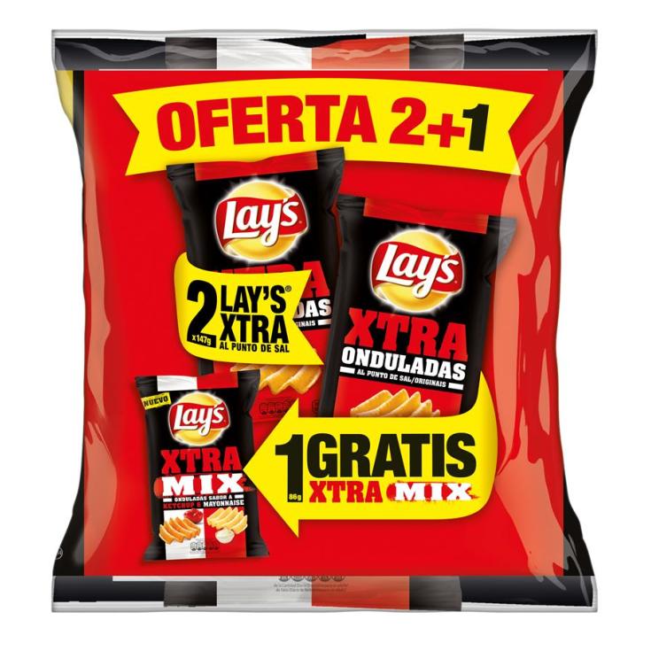 PATATA LOTE 2 LAYS XTRA LOTE + MIX