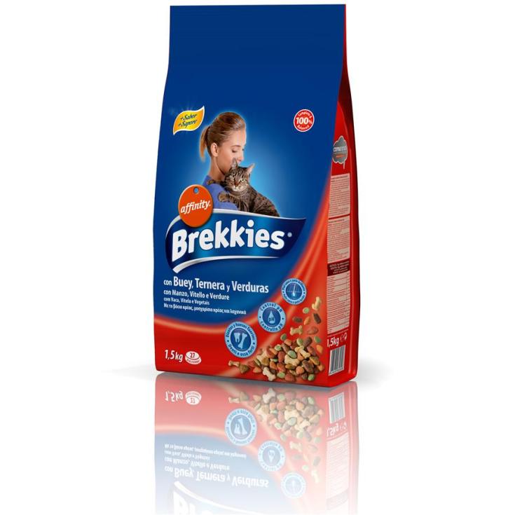 BREKKIES EXCEL GATOS MIX BUEY 1.5 K.