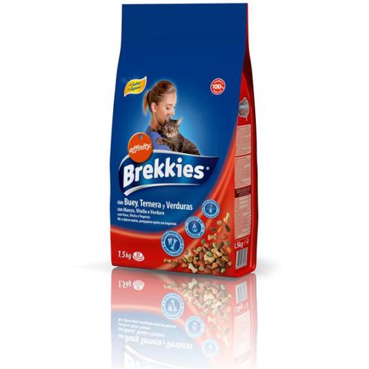 BREKKIES EXCEL GATOS MIX BUEY 1.5 K.