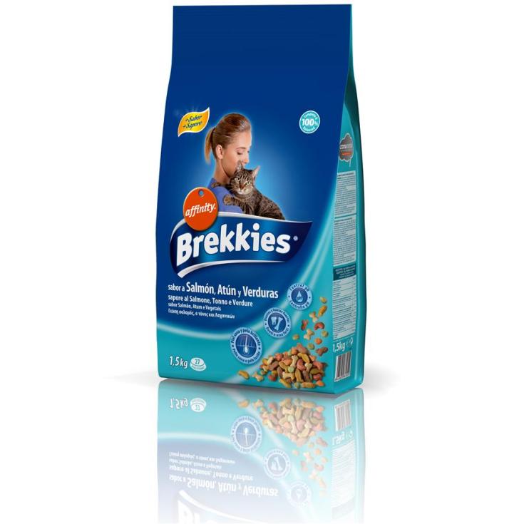 BREKKIES EXCEL GATOS MIX PEIXE 1,5 K.