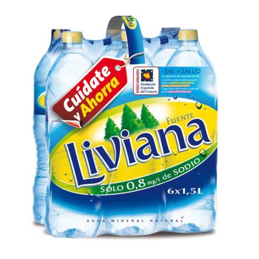 AGUA FUENTE LIVIANA 1.5 L.