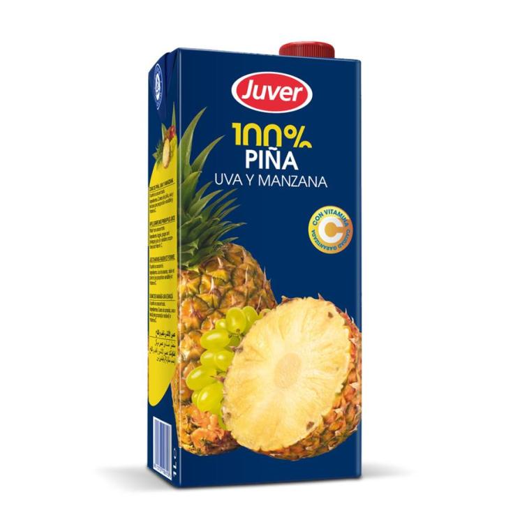 ZUMO 100% PIÑA/UVA JUVER BR.1L