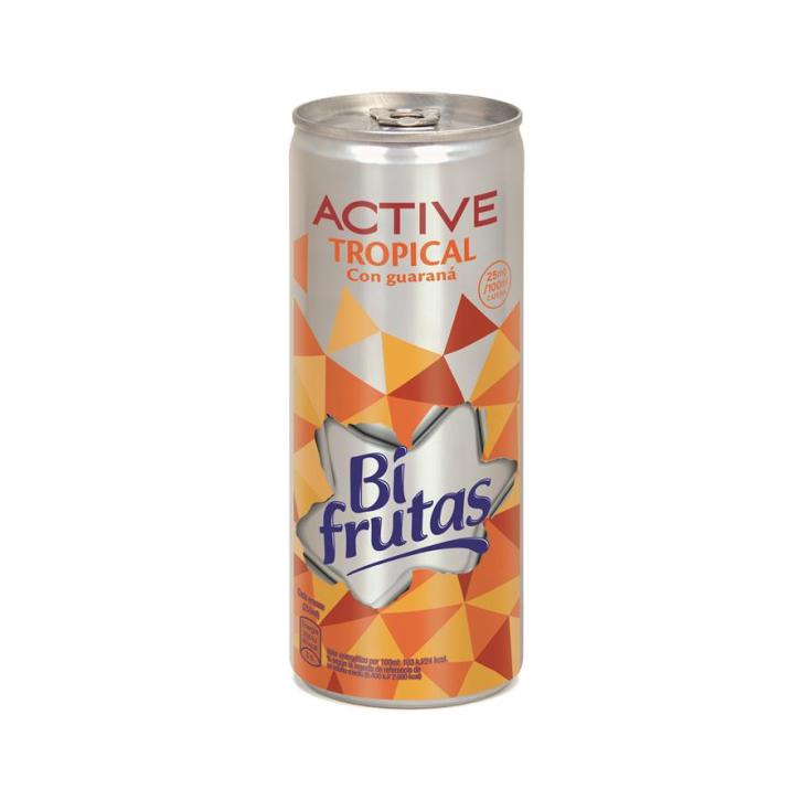 BIFRUTAS ACTIVE TROPI.GUARANA LATA