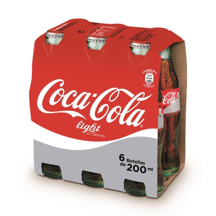 REFR.COCA COLA LIGHT BOTELLIN P6