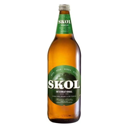 CERVEZA SKOL BOTELLA 1L