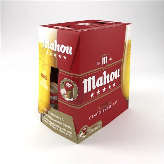 CERVEZA MAHOU 5ESTRELLAS P6