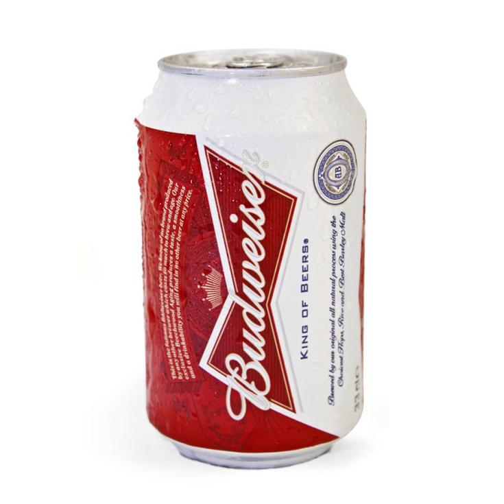 CERVEZA BUDWEISER LATA 33 CL