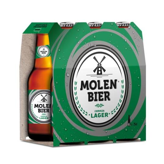 CERVEZA RUB.MOLEN BIER PACK -6 25CL