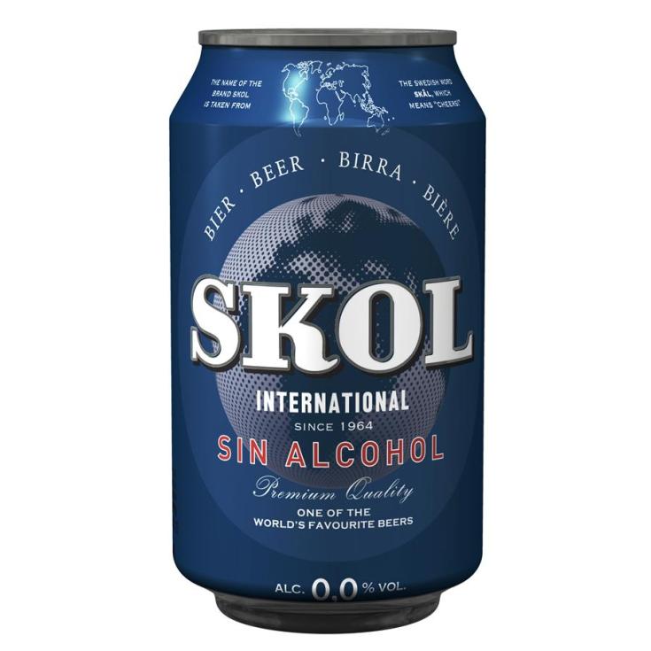 CERVEZA SKOL SIN ALCOHOL LATA 33CL