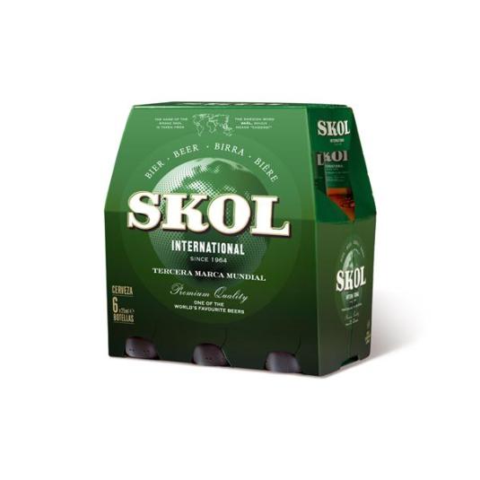 CERVEZA SKOL BOTELLIN P6