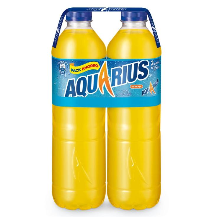 AQUARIUS NARANJA BIPACK 1.5L