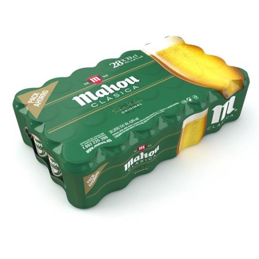 CERVEZA MAHOU CLASICA LATA P-28.