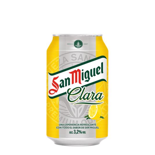 CERVEZA S.MIGUEL CLARA LATA 33CL