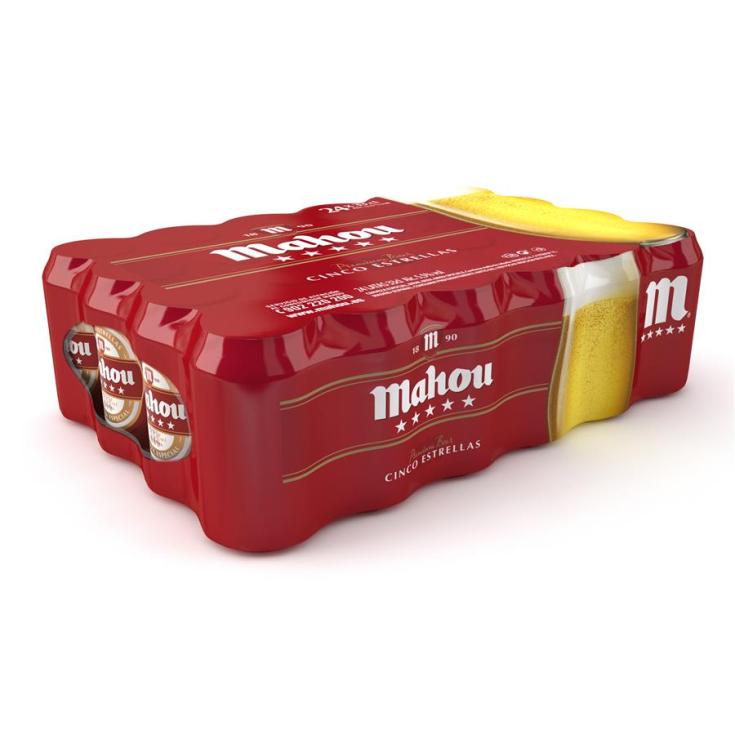 CERVEZA MAHOU 5 ESTRELLAS P-24 LATAS