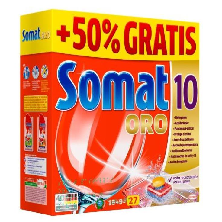 DET.LAVAV.SOMAT-10 ORO 18+AMBIEN 6UD.