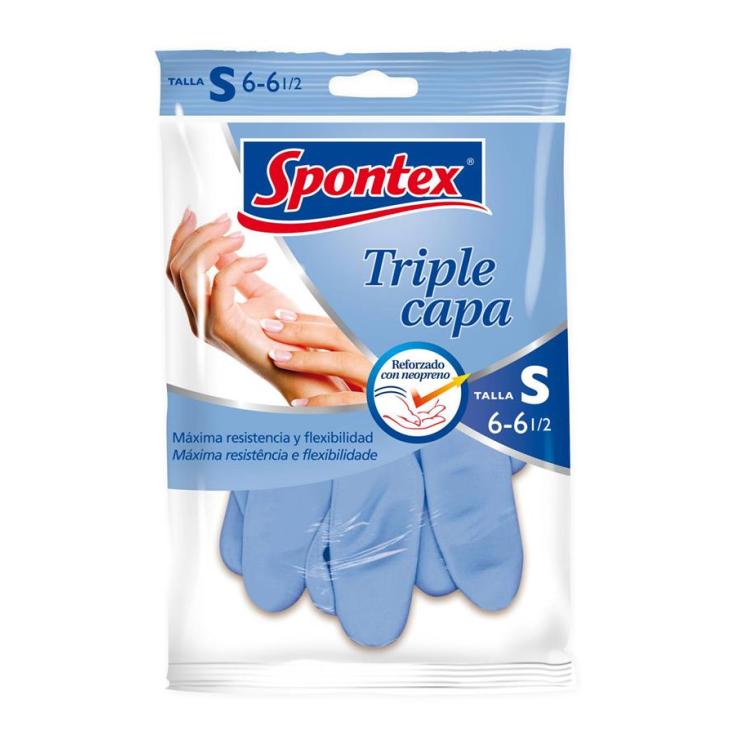 GUANTES SPONTEX TRIPLE CAPA PEQ