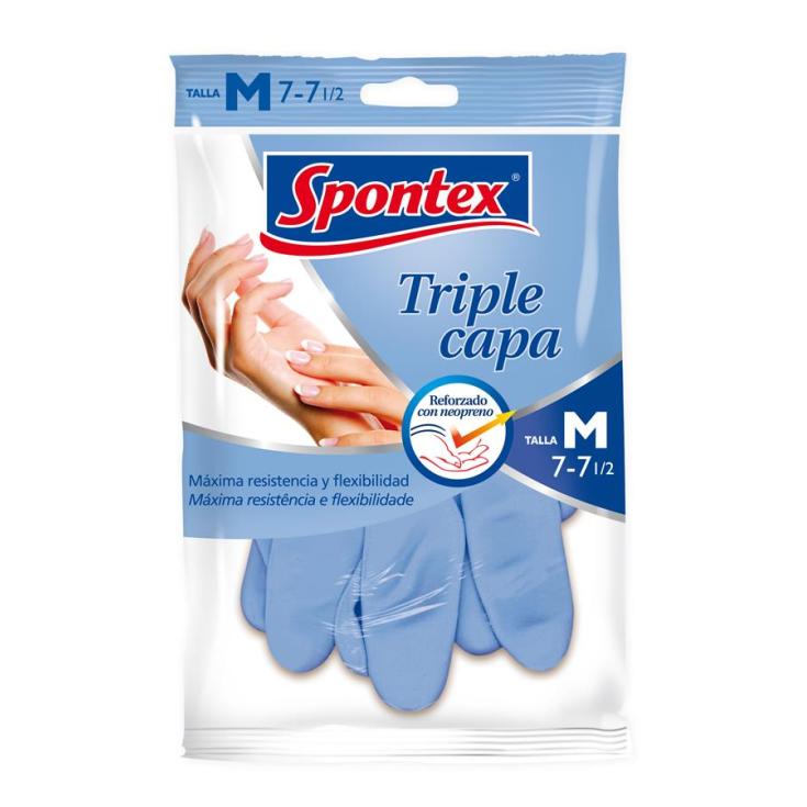 GUANTES SPONTEX TRIPLE CAPA MED