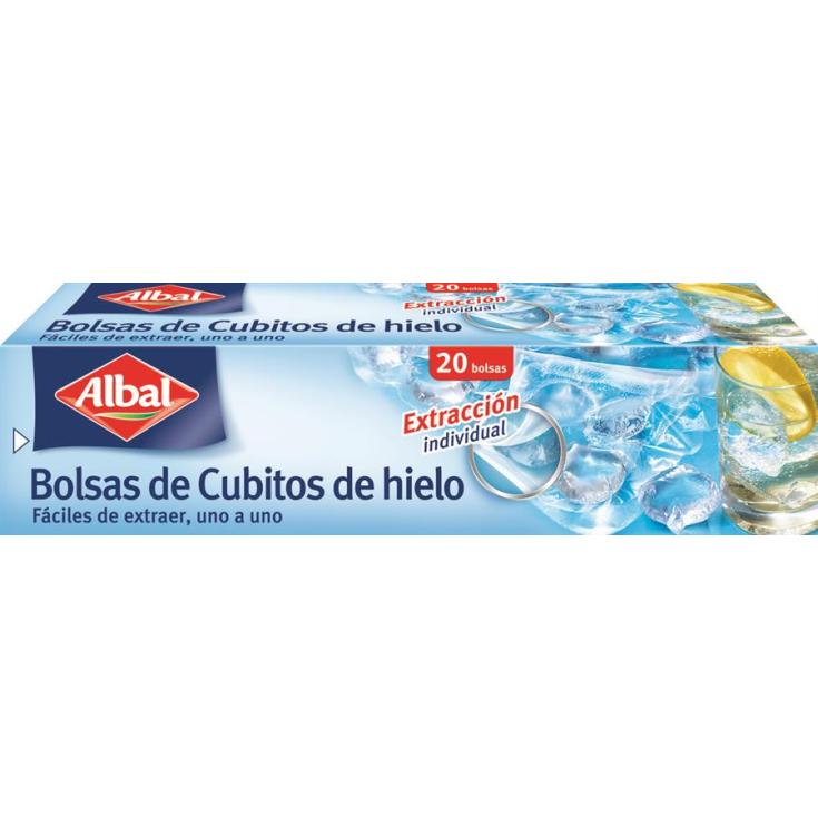 BOLSAS CUBITOS HIELO 20U ALBAL