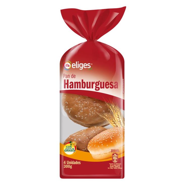 PAN HAMBURGUESA IFA P4 300G