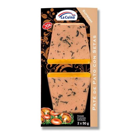 PATE PATO SETAS 2X50G LA CUINA