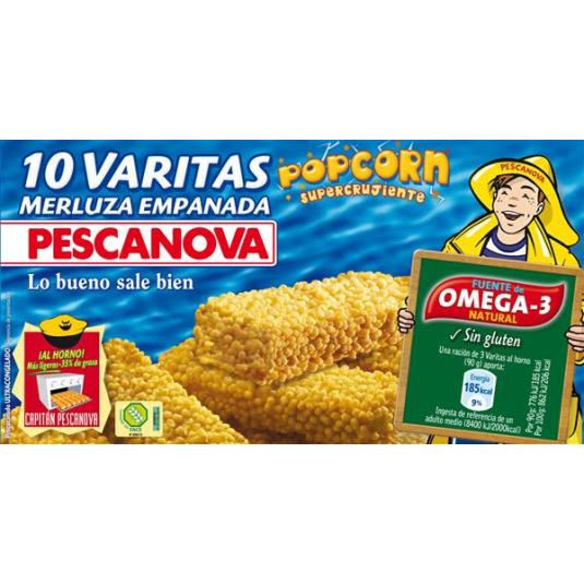 VARITAS MERLUZ.POPCORN PESC.300G