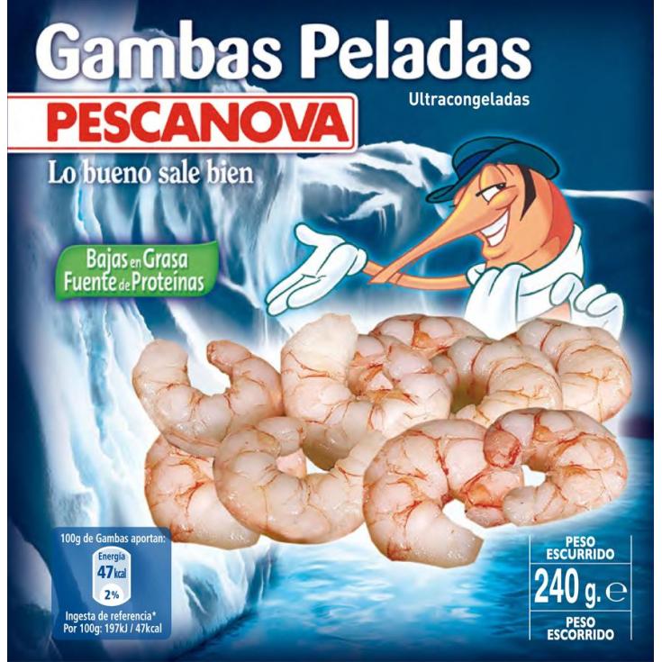 GAMBA PELADA PESCANOVA 240GR