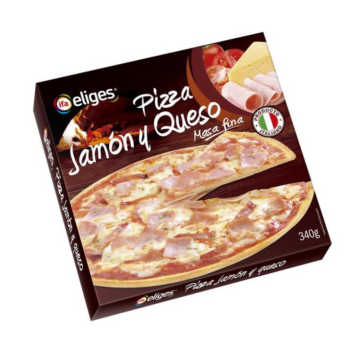 PIZZA JAMON/QUESO IFA CONGELAD 340GR