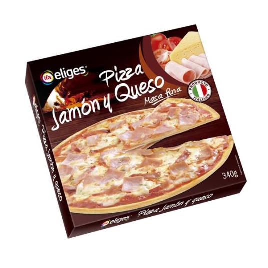 PIZZA JAMON/QUESO IFA CONGELAD 340GR