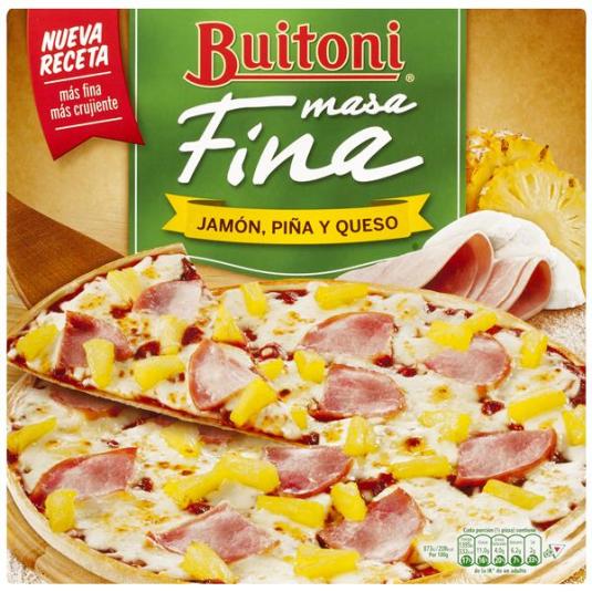 PIZZA FINA BUITONI JAMON/PIÑA