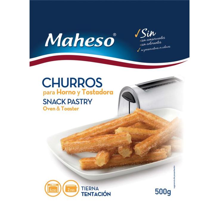 CHURROS HORNO RECTO 500G MAHE