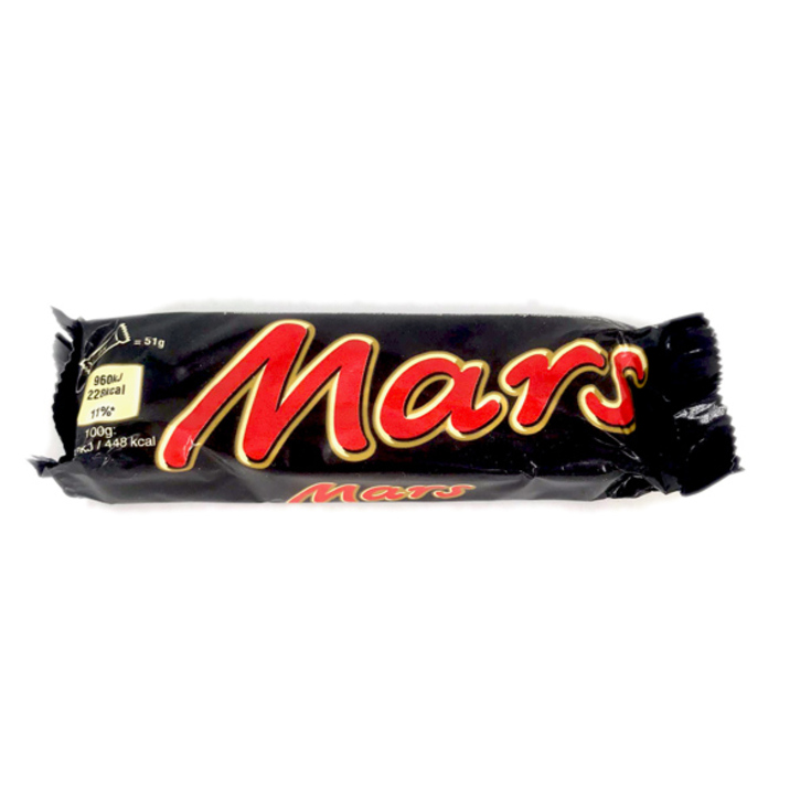 BARRETTA DI CIOCCOLATO E CARAMELLE MARS